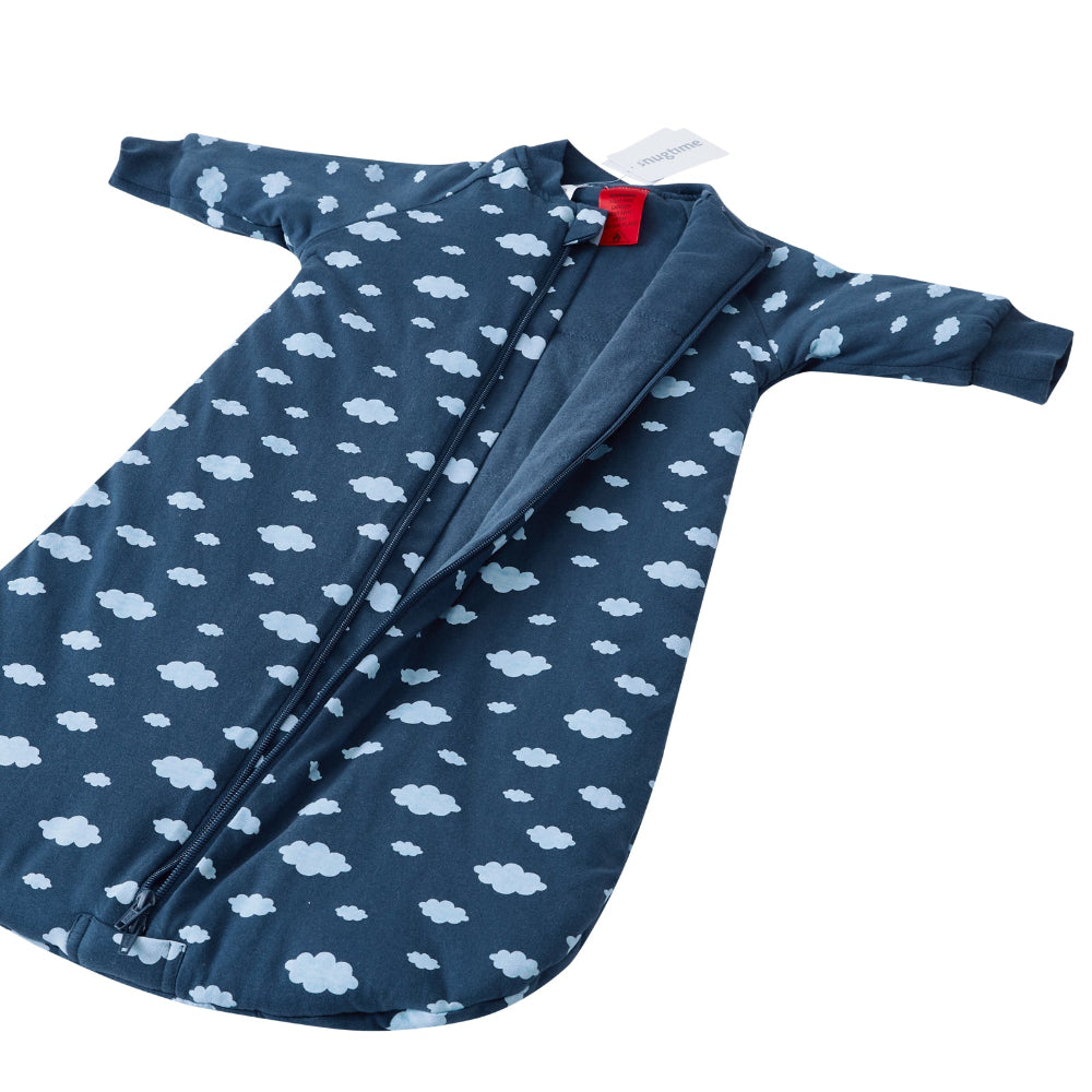 Snugtime Long Sleeve Padded Sleeping Bag - 3.0 Tog - Cloud