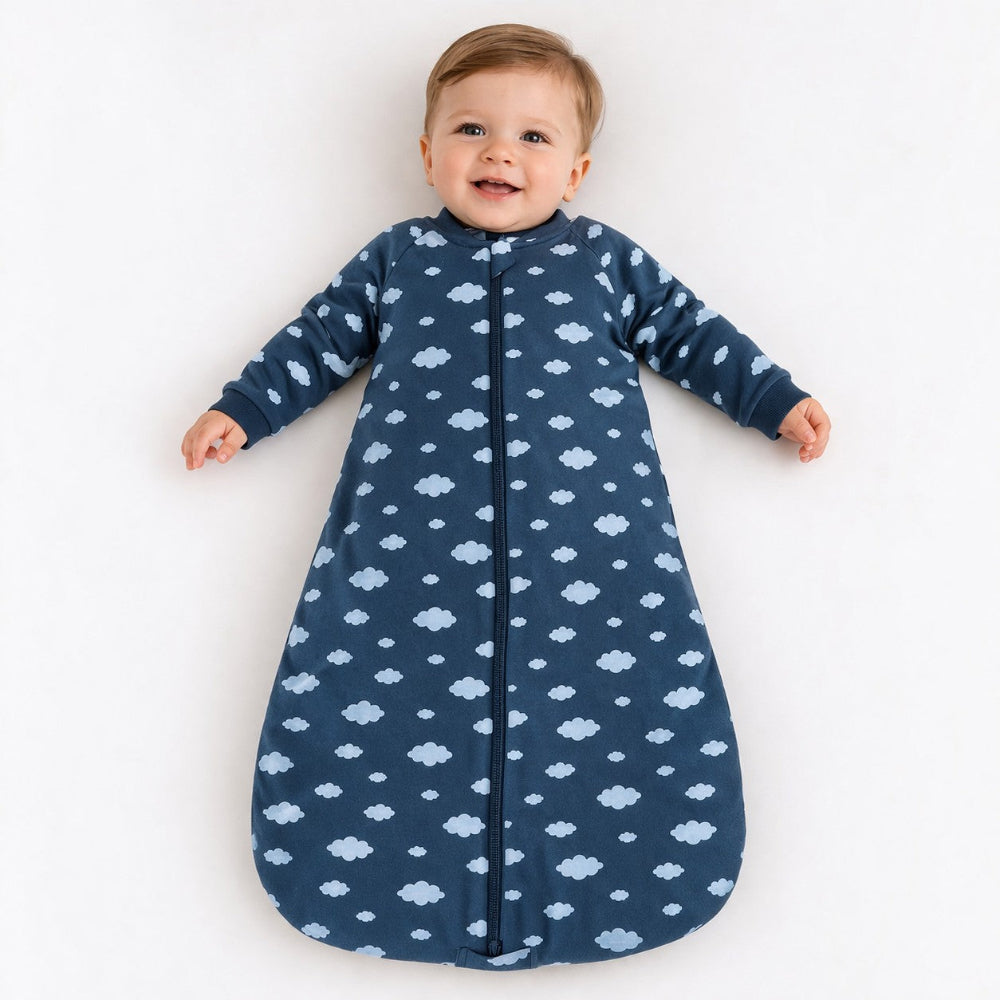 Snugtime Long Sleeve Padded Sleeping Bag - 3.0 Tog - Cloud