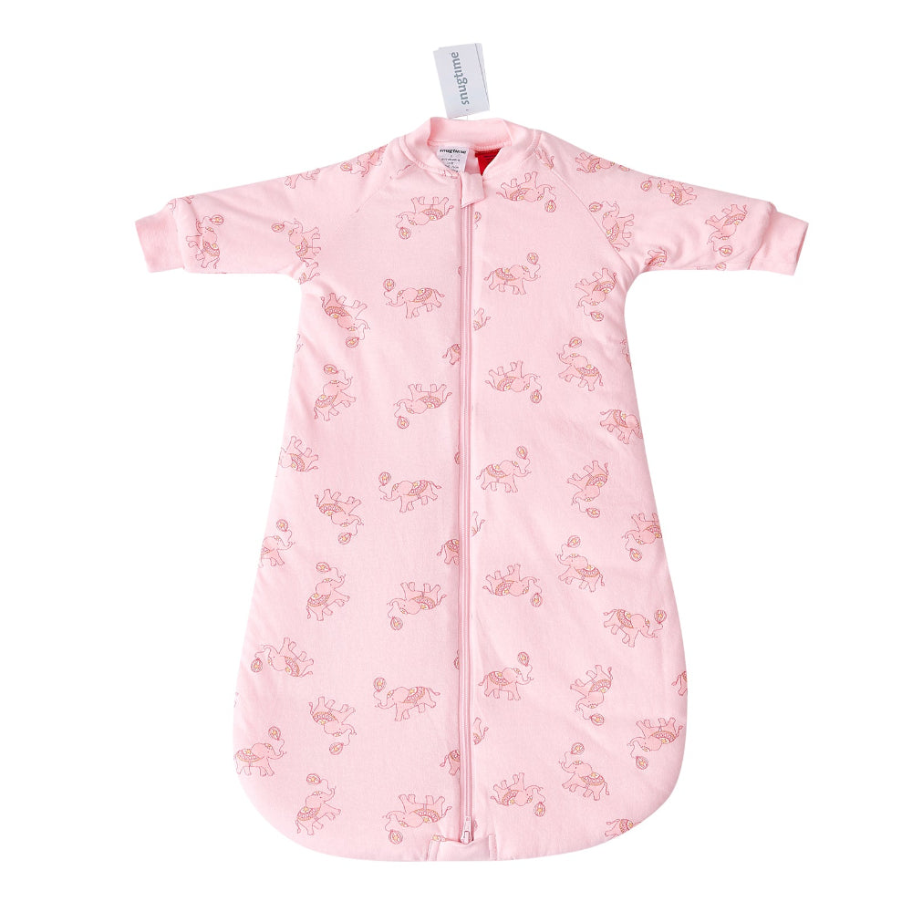 Snugtime Long Sleeve Padded Sleeping Bag - 3.0 Tog - Elephant