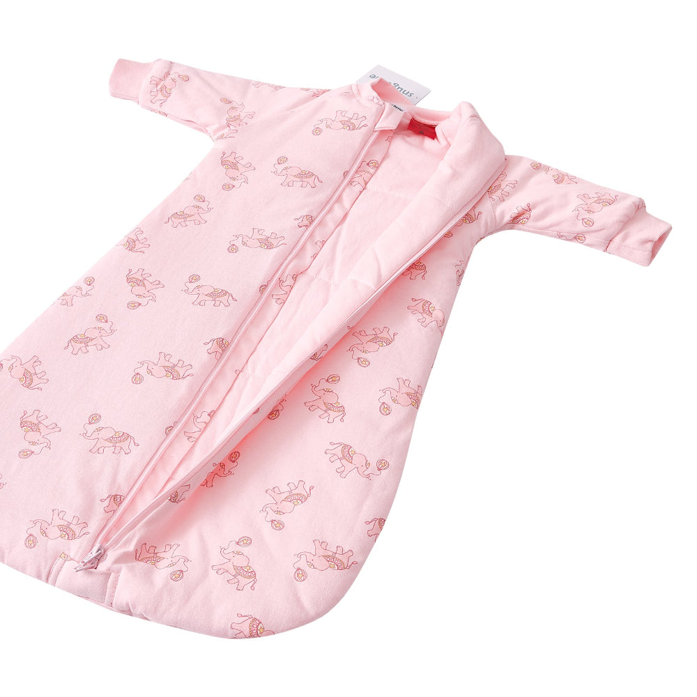 Snugtime Long Sleeve Padded Sleeping Bag - 3.0 Tog - Elephant