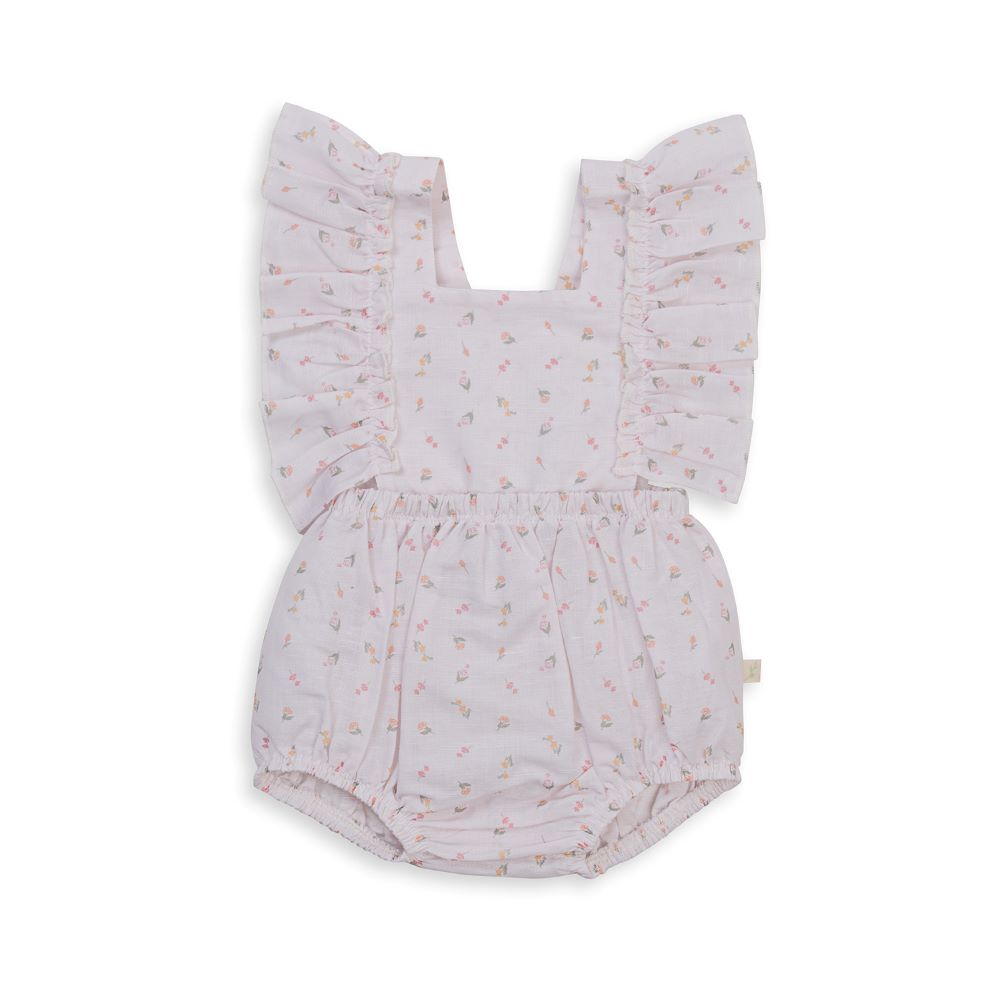 Tiny Twig Ruffle Romper - Pretty in Pink