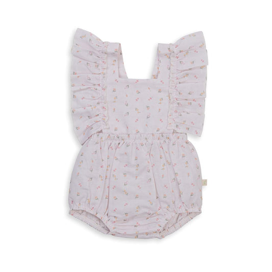 Tiny Twig Ruffle Romper - Pretty in Pink