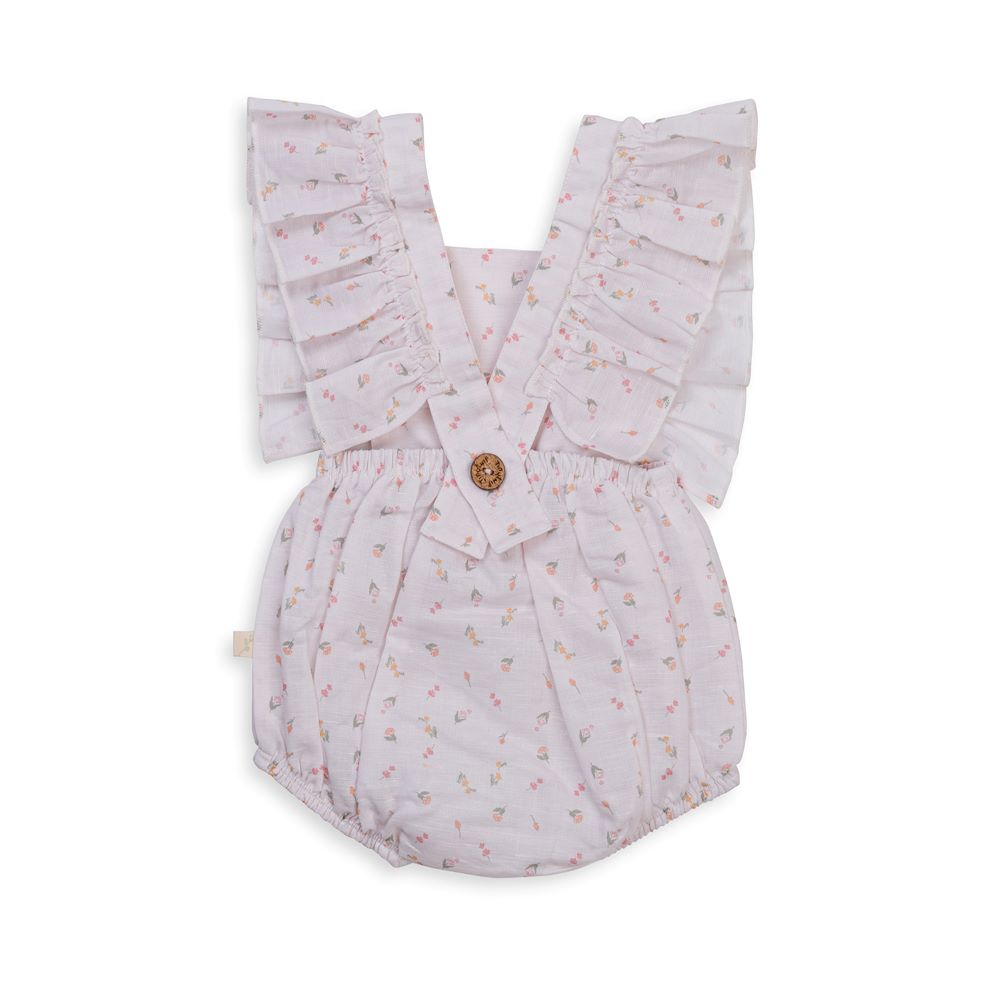 Tiny Twig Ruffle Romper - Pretty in Pink