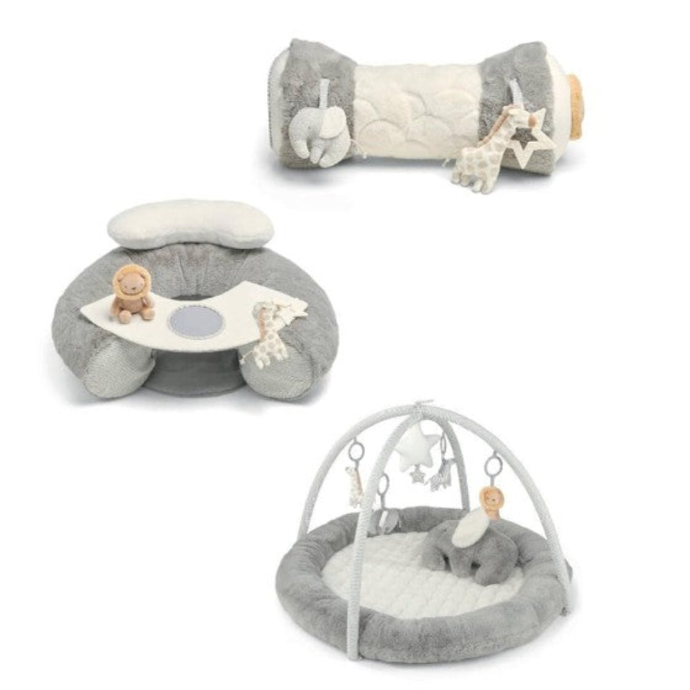 Mamas + Papas Activity 3 Pce Bundle - Welcome to the World Grey