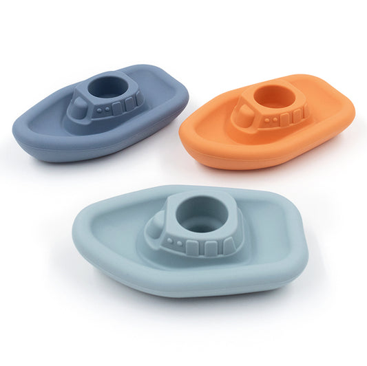 Playground Silicone Stacking Tub Tugboats - 3 pce