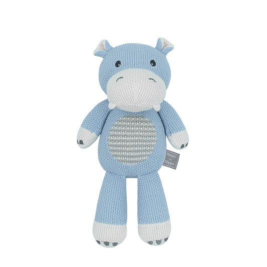 Living Textiles Whimsical Knitted Toy - Henry the Hippo