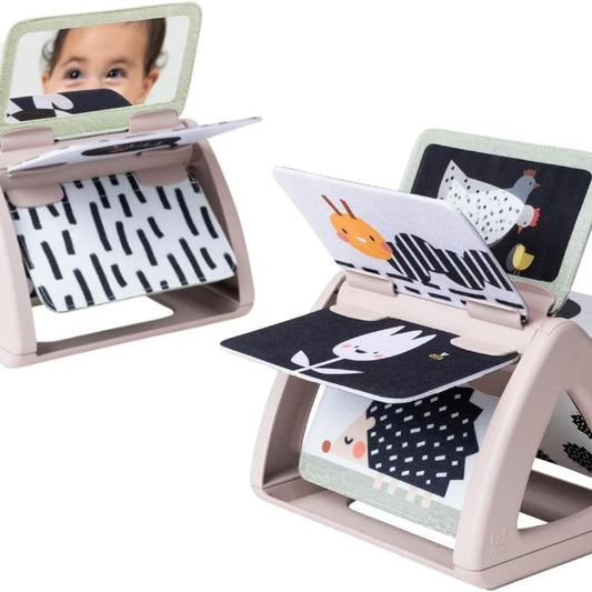 Taf Toys Tummy Time Spinning Book - Black and White