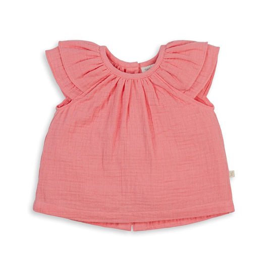 Tiny Twig Ruffle Top - Berry Ice - Infants