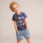 Huxbaby 9 Nautical Embroidered Tee - Ink