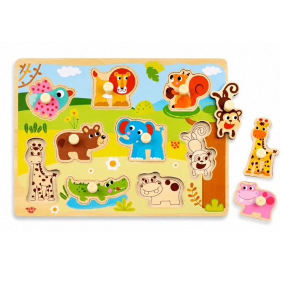 Tooky Toys Animal Peg Puzzle