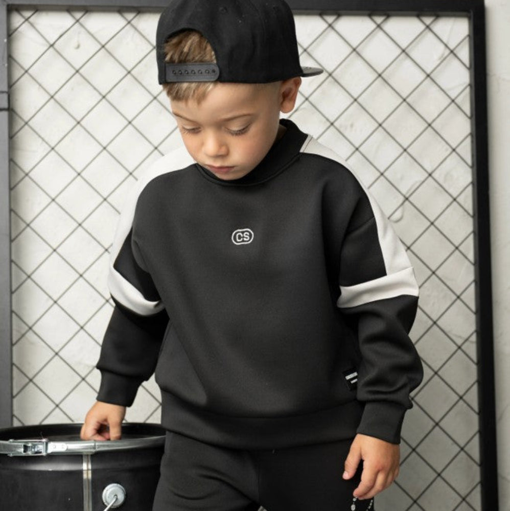 Cracked Soda Atlas Sports Crew - Black - Boys