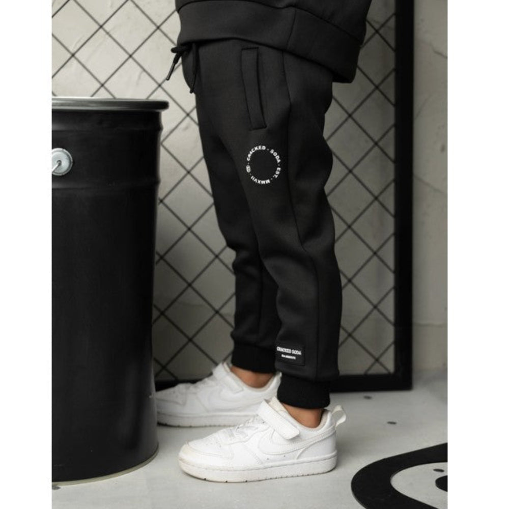 Cracked Soda Atlas Sports Trackpant - Black - Boys