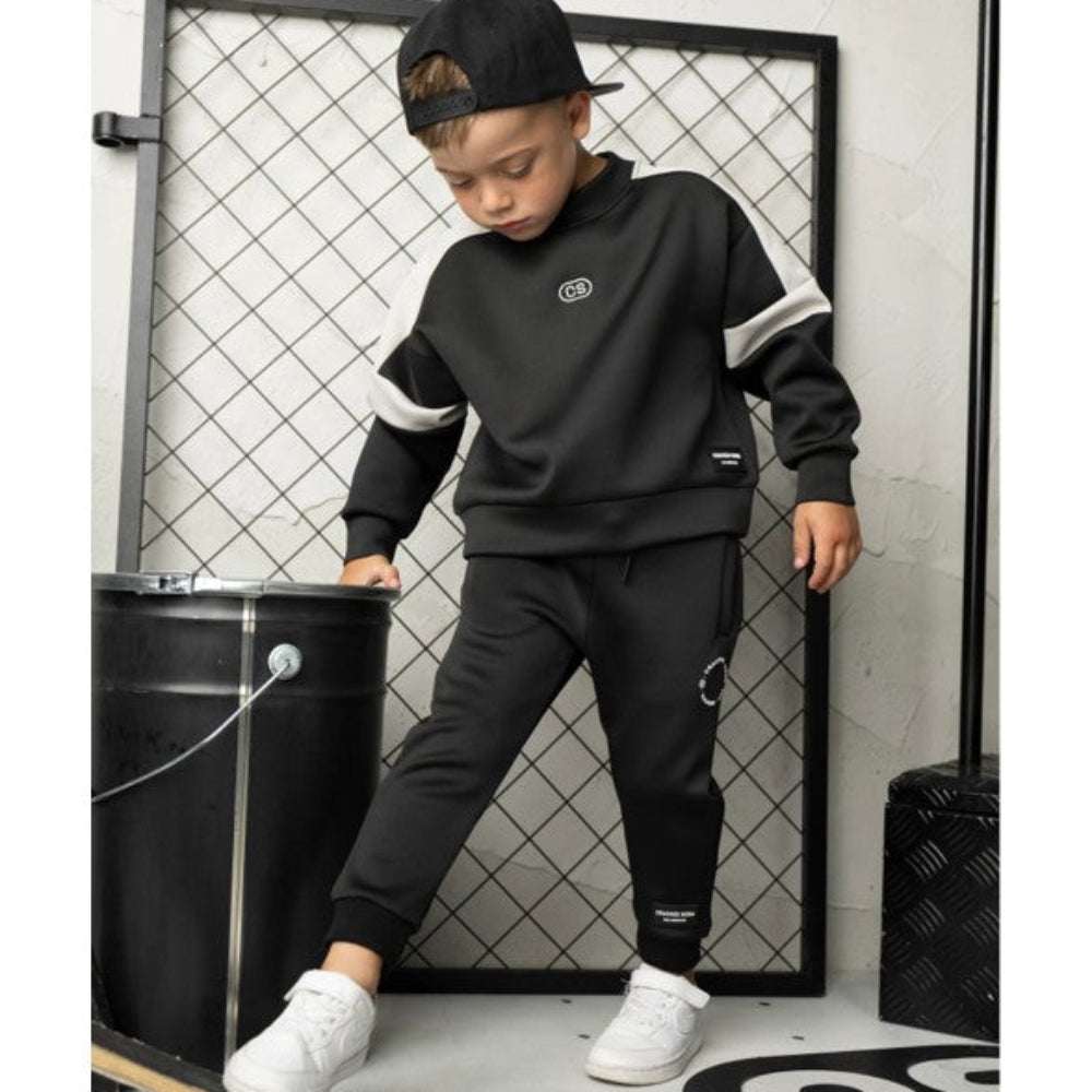 Cracked Soda Atlas Sports Trackpant - Black - Infants