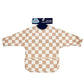 Big Softies Recylced Long Sleeve Bib - Brown Check