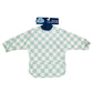 Big Softies Recylced Long Sleeve Bib - Sage Check