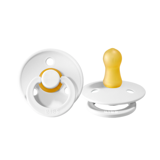 Bibs Soothers 2 pk - White