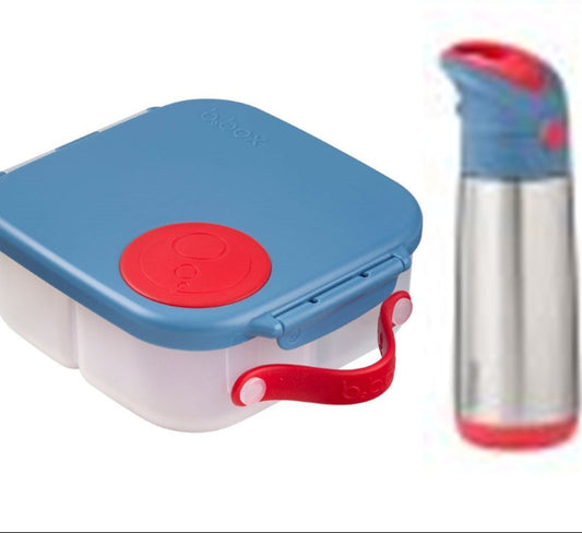 B.Box Lunch Box + SS Insulated Drink Bottle 500 ml - Blue Blaze