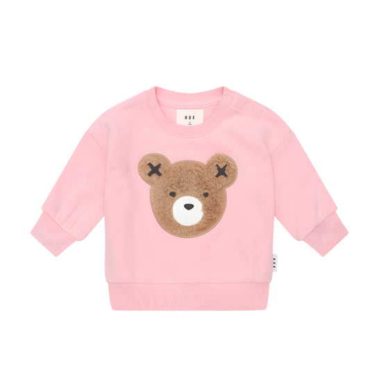 Huxbaby Blush Furry Huxbear Sweatshirt