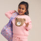 Huxbaby Blush Furry Huxbear Sweatshirt