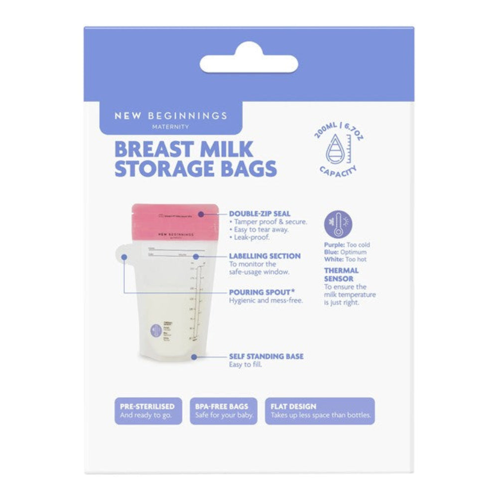 New Beginnings Breastmilk Storage Bags - 25 pk