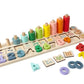 Bubble Wooden Numbers and Blocks Counting Set