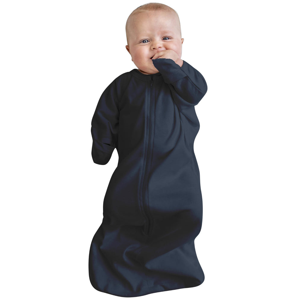 Baby Studio Bamboo Swaddle Bag - 3-9 mths - Navy