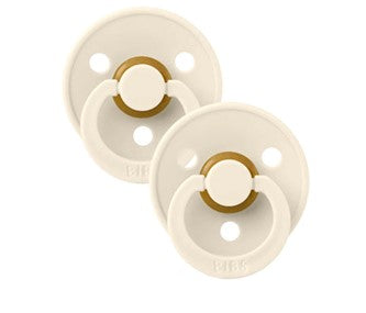 Bibs Soothers 2 pk Size 2 Ivory