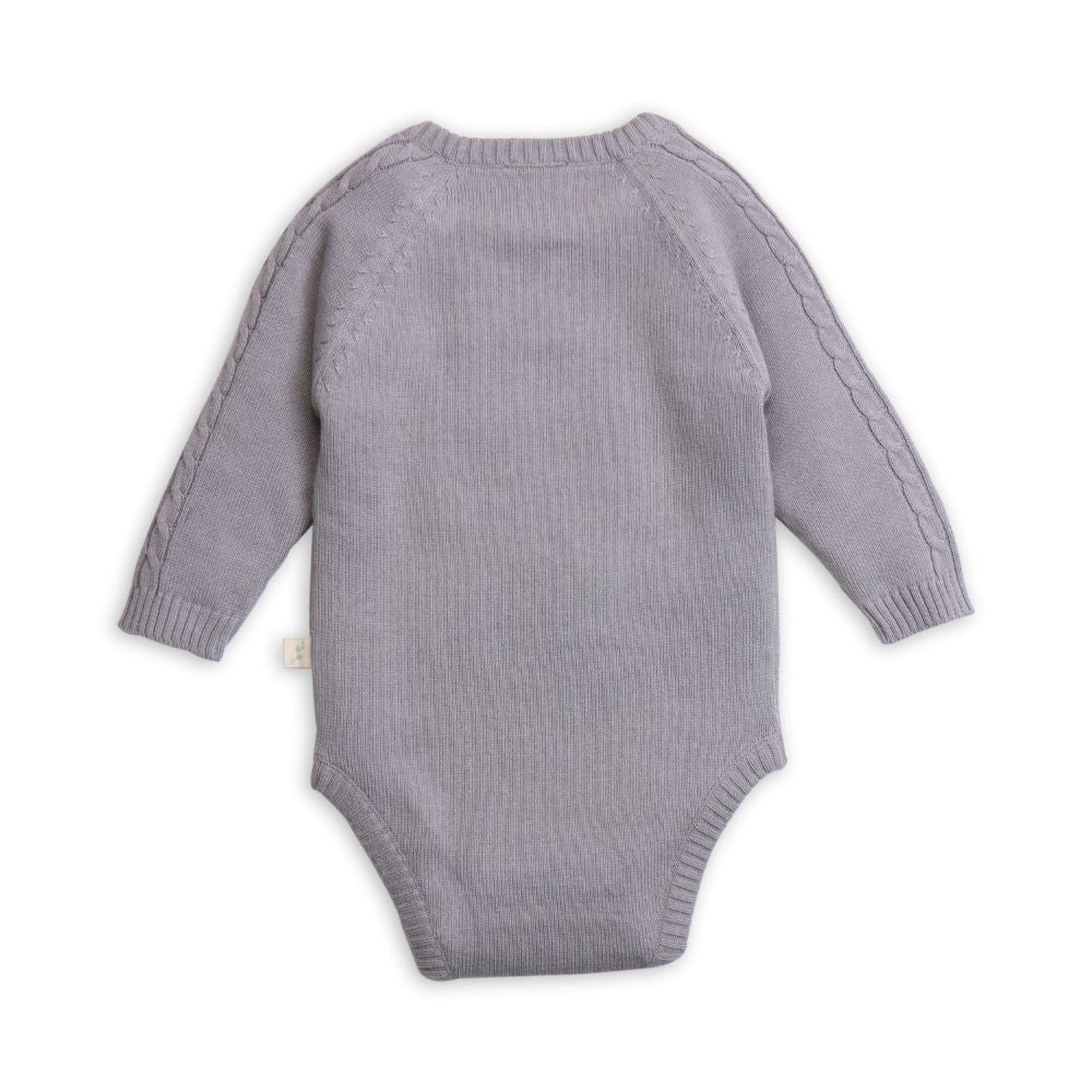 Tiny Twig Cable Knit Bodysuit - Drizzle