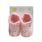 Playette Cable Knitted Bootie Pink - 0-6 mths