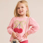 Huxbaby Cherry Bow Puff Sleeve Top
