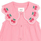 Huxbaby Cherry Emb Collar Dress