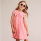 Huxbaby Cherry Emb Collar Dress
