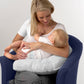 Baby Studio Breast Feeding Pillow Chevron Grey