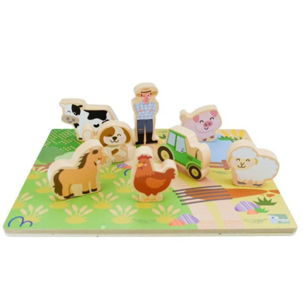 Koala Dream Chunky Aussie Farm Animal Wooden Puzzle