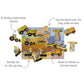 Koala Dream Chunky Construction Vehicle Wooden Puzzle