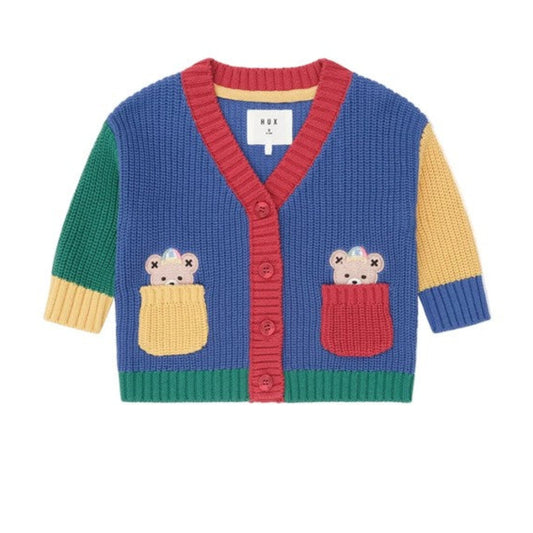 Huxbaby Colour Block Varsity Hux Cardi
