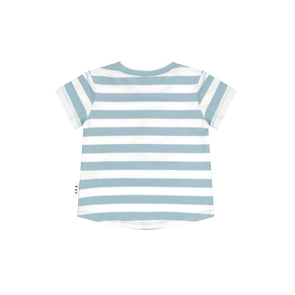 Huxbaby Construction Dino Stripe T Shirt