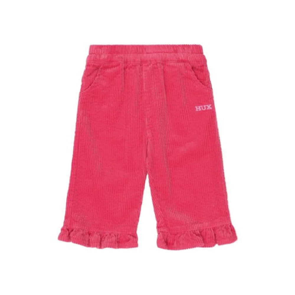 Huxbaby Cord Frill Hem Pant - Cherry