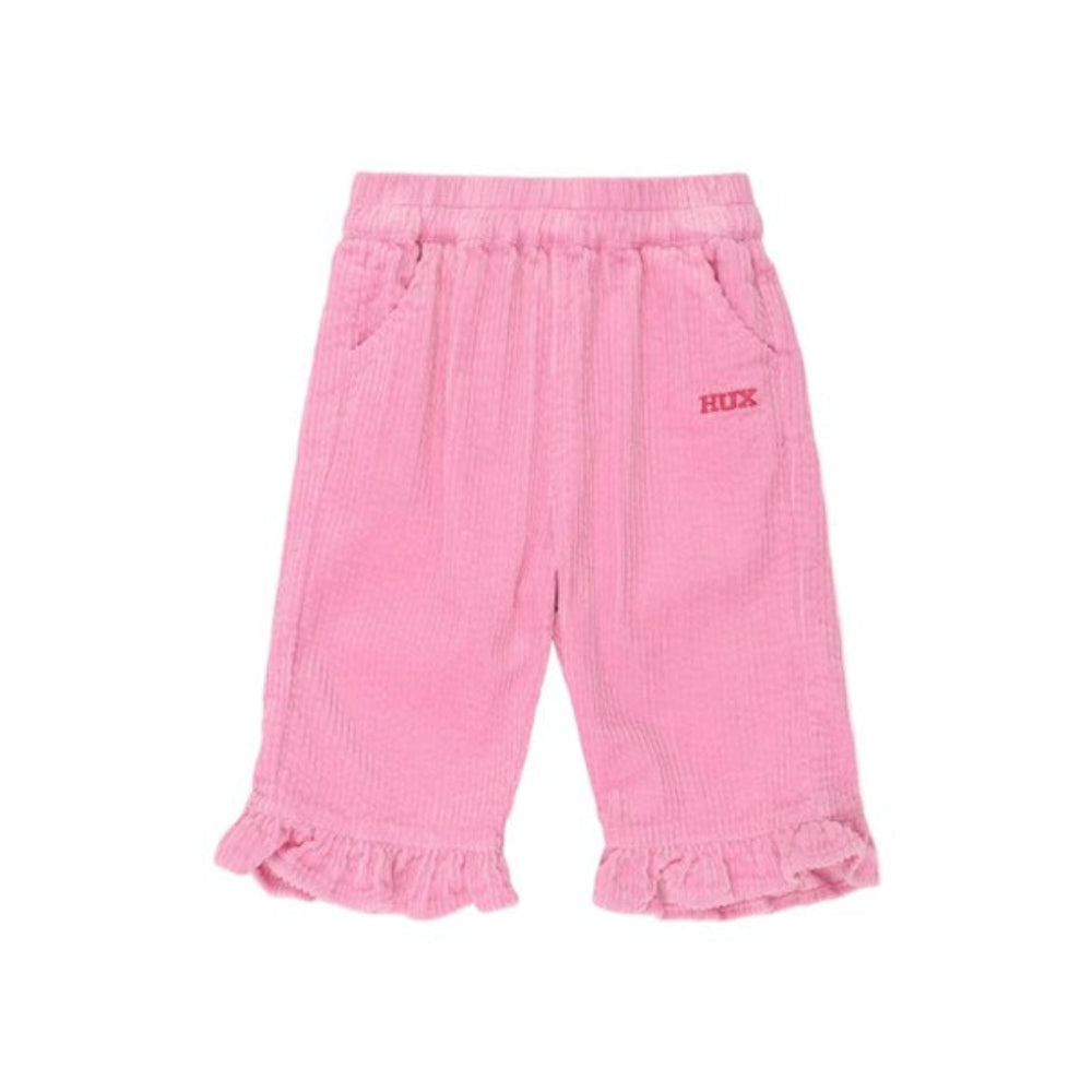 Huxbaby Cord Frill Hem Pant - Strawberry