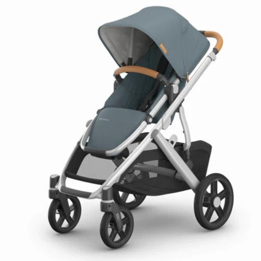 UPPAbaby VISTA V3 with Bassinet - Stone Blue/Silver - Callum + Free Upper Adapters