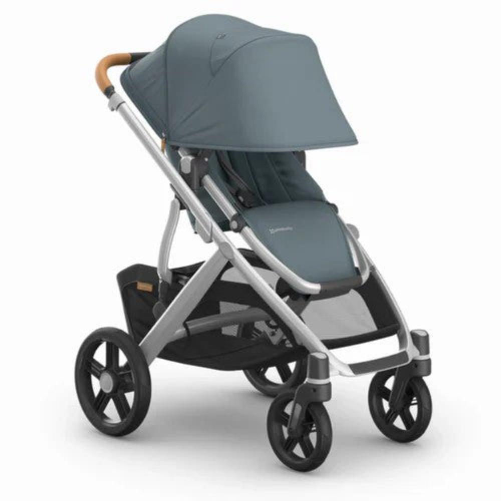 UPPAbaby VISTA V3 with Bassinet - Stone Blue/Silver - Callum + Free Upper Adapters