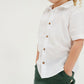 Tiny Twig Organic Cotton Cambric Shirt - Boys - White