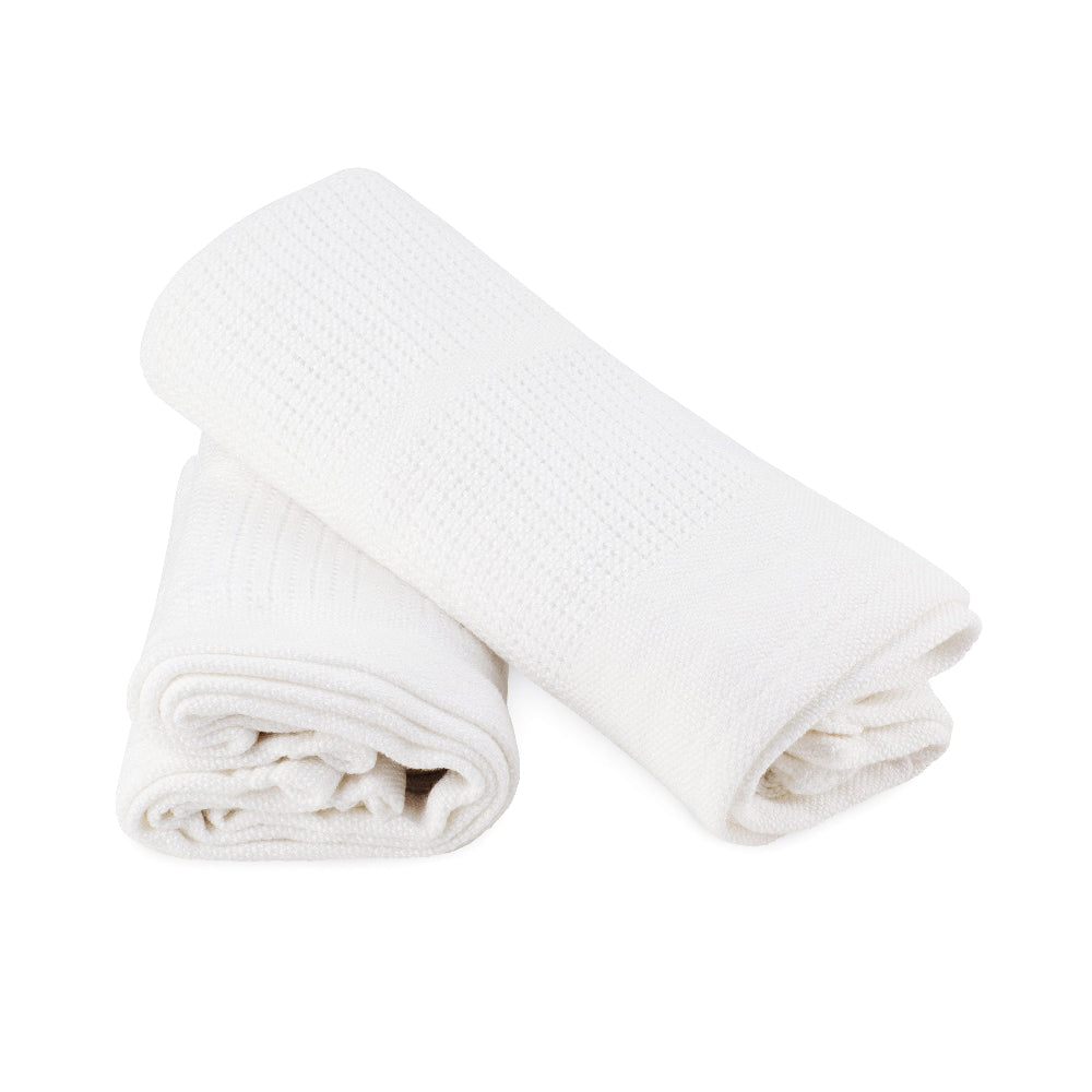 Little Bamboo Cellular Blanket 2 pk - Natural