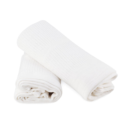 Little Bamboo Cellular Blanket 2 pk - Natural