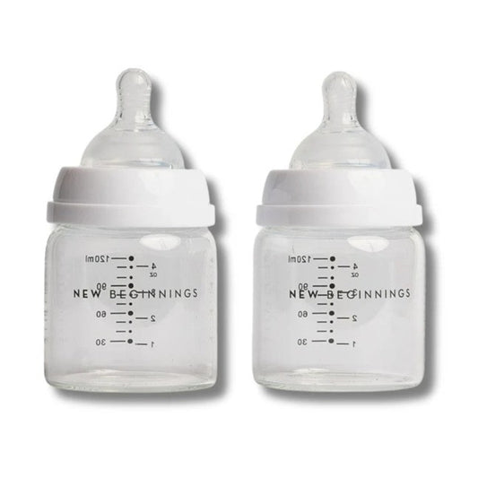 New Beginnings Classic Glass Bottle - 120 ml Twin Pack
