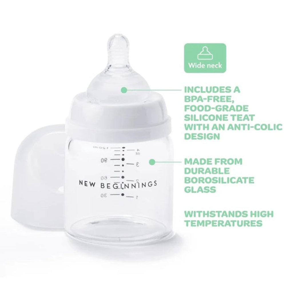 New Beginnings Classic Glass Bottle - 120 ml Twin Pack