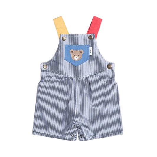Huxbaby Classic Stripe Short Overalls