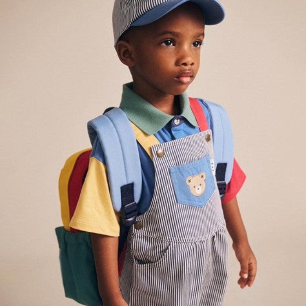 Huxbaby Classic Stripe Short Overalls
