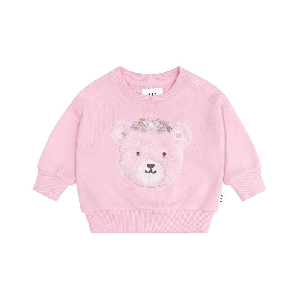 Huxbaby Daisy Furry Bear Sweatshirt