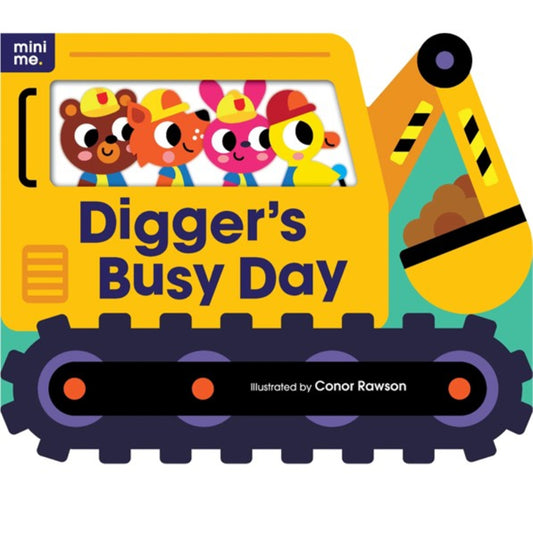 Mini Me - Shaped Board Book - Digger's Busy Day